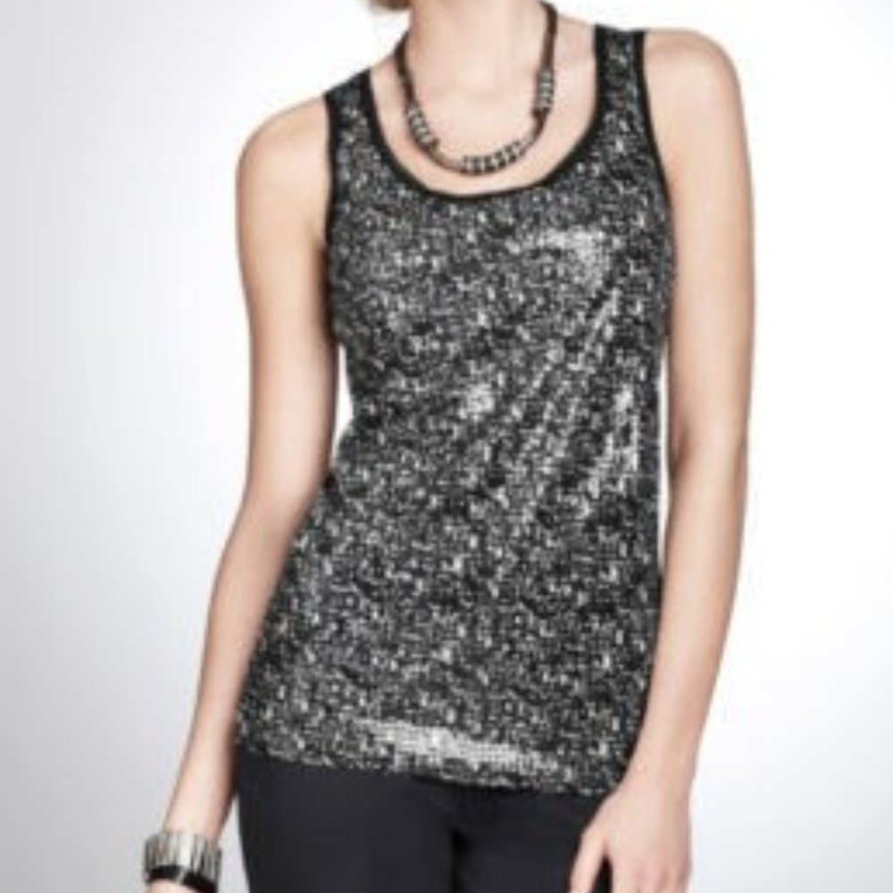 Ann Taylor Sequin Tank Top Womens Size Small S
